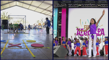 Niñas brillan con talento y alegría en la Feria Arequipa 2025