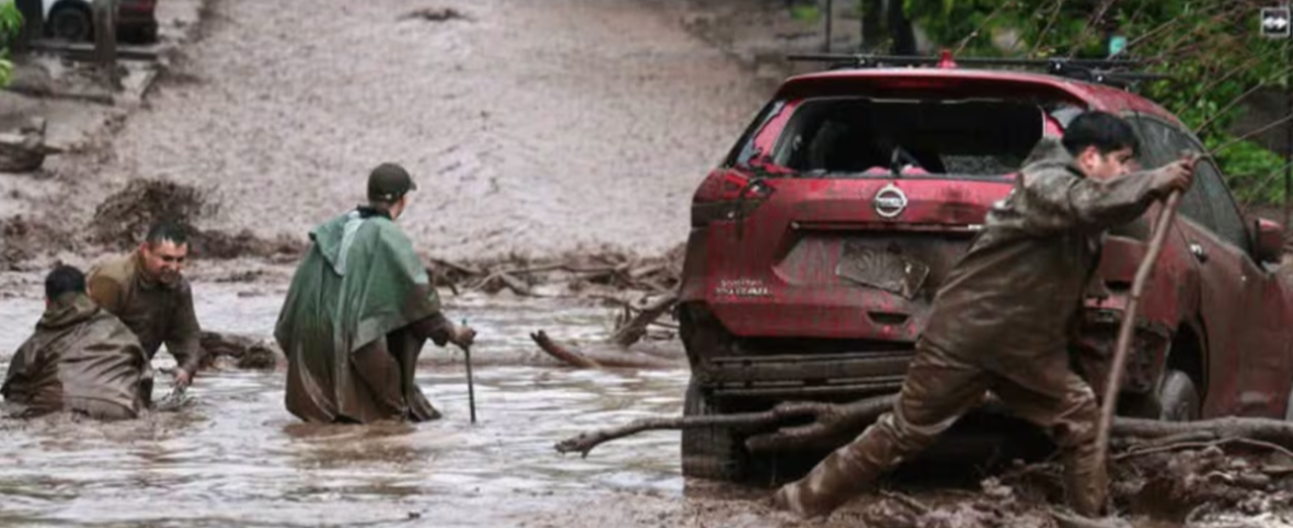 Chile declara zona de catástrofe en Las Condes tras inundaciones que dejaron seis heridos