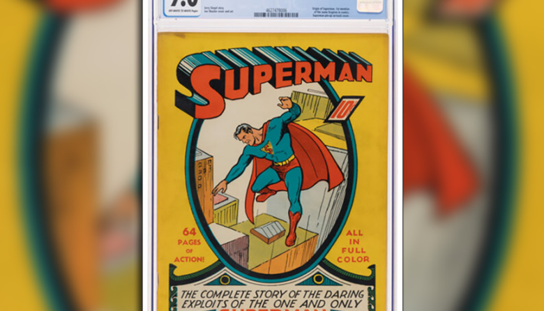 El cómic de Superman hallado en un ático rompe récord mundial