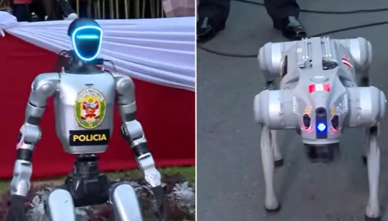PNP sorprende en desfile militar con robots humanoides y cuadrúpedos por primera vez