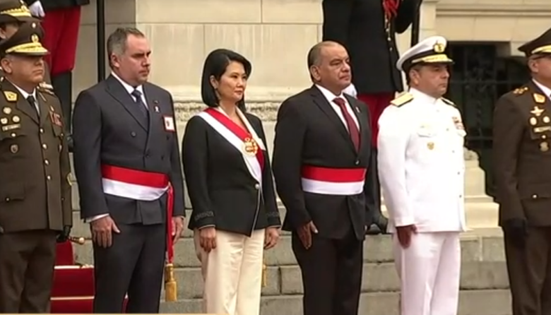 Keiko Fujimori es reconocida como Jefa Suprema de las Fuerzas Armadas y la Policía Nacional