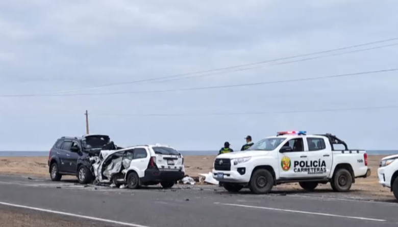 Accidente en la Panamericana Sur deja cinco fallecidos tras violento choque en Ica