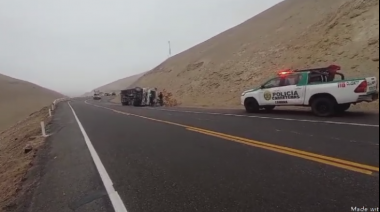 Accidente de tránsito en la Panamericana Sur deja daños materiales