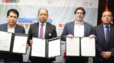 Firman convenio para fortalecer la seguridad y salud en el trabajo en construcción civil