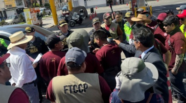 Seis heridos en Arequipa durante primer día de paro: Policía lamenta el incidente