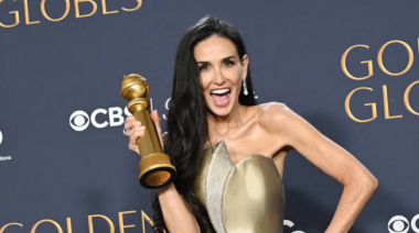 Demi Moore, de "popcorn actress" a ganadora: su primer Globo de Oro en 45 años de carrera