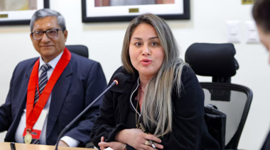 Congresista Cheryl Trigoso cantó en show privado de proveedor estatal