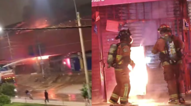 Incendio de gran magnitud afecta mercado en Villa El Salvador