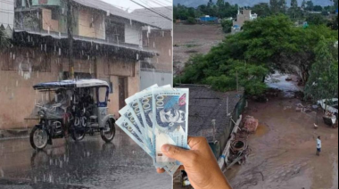Gobierno entrega bono de S/500 a familias damnificadas por lluvias