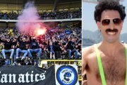 Hinchas del Brujas presos en Kazajistán por disfrazarse de Borat