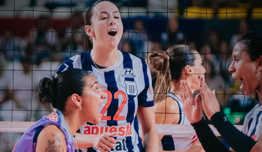 Alianza Lima aplasta 3-0 a Banco República en el Sudamericano de Vóley