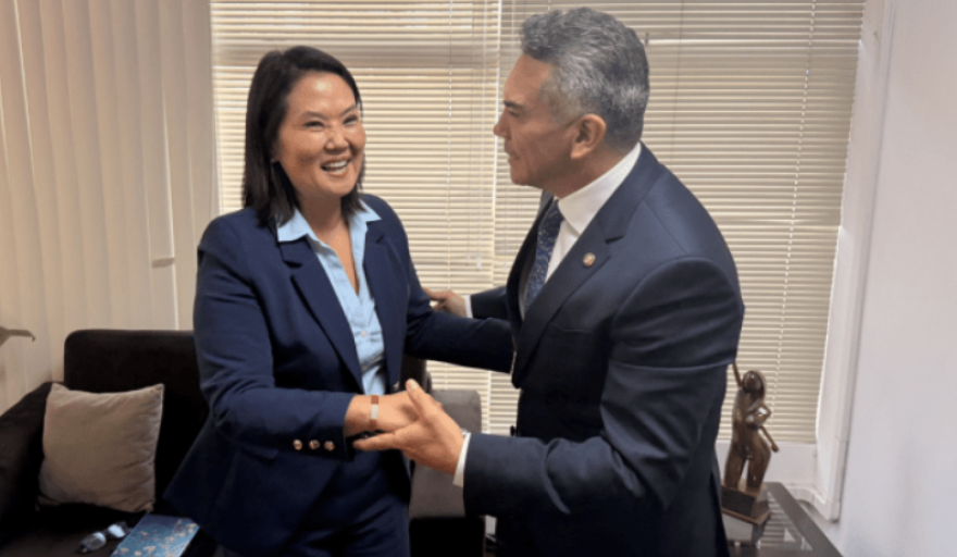 Keiko Fujimori fortalece alianzas políticas y recibe propuestas deportivas